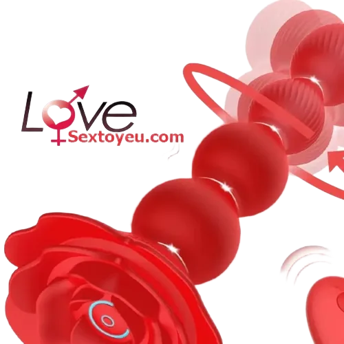 Unique Anal Rose Vibrator Prostate Massage Powerful Stimulation Adult Toy