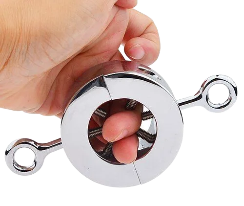 Unique BDSM Testicle Ring with Weighted Spikes