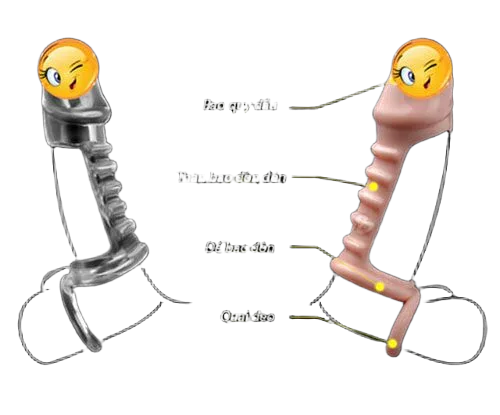 Unique Fishbone Strap Penis Enhancer TPE Male Toy