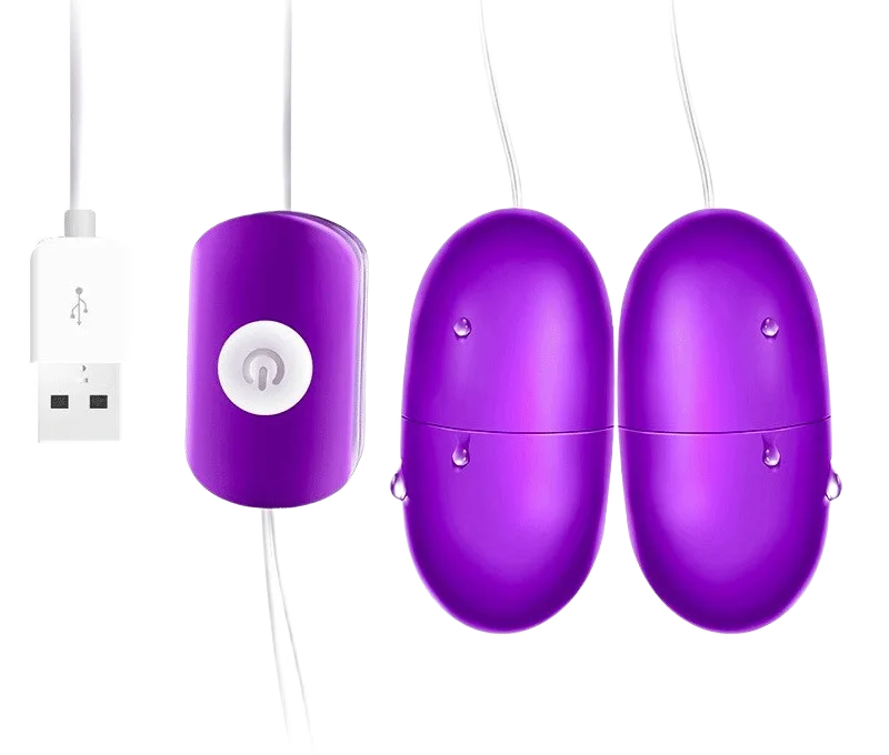 USB Dual End Rechargeable Vibrating Egg Mini Toy