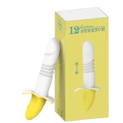 USB Rechargeable Multi-mode Banana Shaped Vibrator Full Silicone