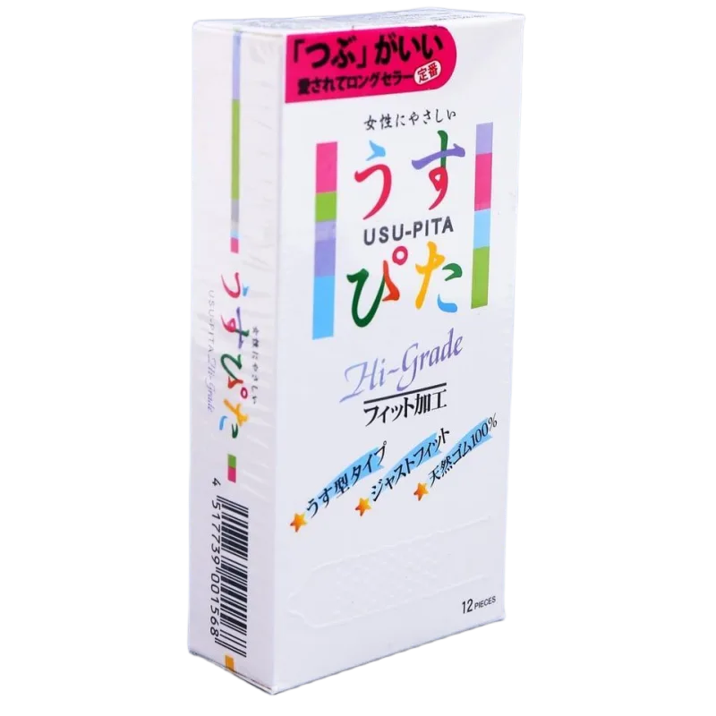Usupita Hi Grade Premium Japanese Condoms 12-Pack Ultra Safe
