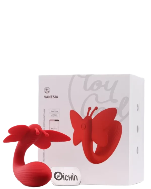 VANESIA Red Butterfly Multi-Mode Vibration App Remote Control