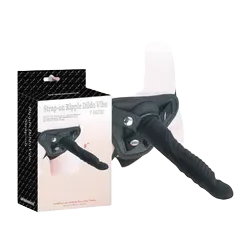 Vibe Strap-On Dildo Lesbian Double Pleasure Sex Toy Adjustable