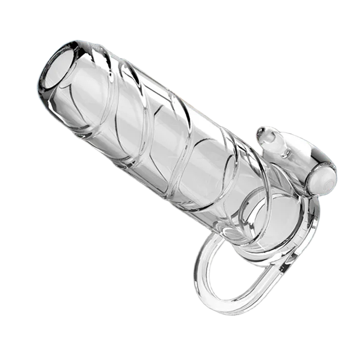Vibrating Hollow Tip Penis Sleeve for Stronger Stimulation