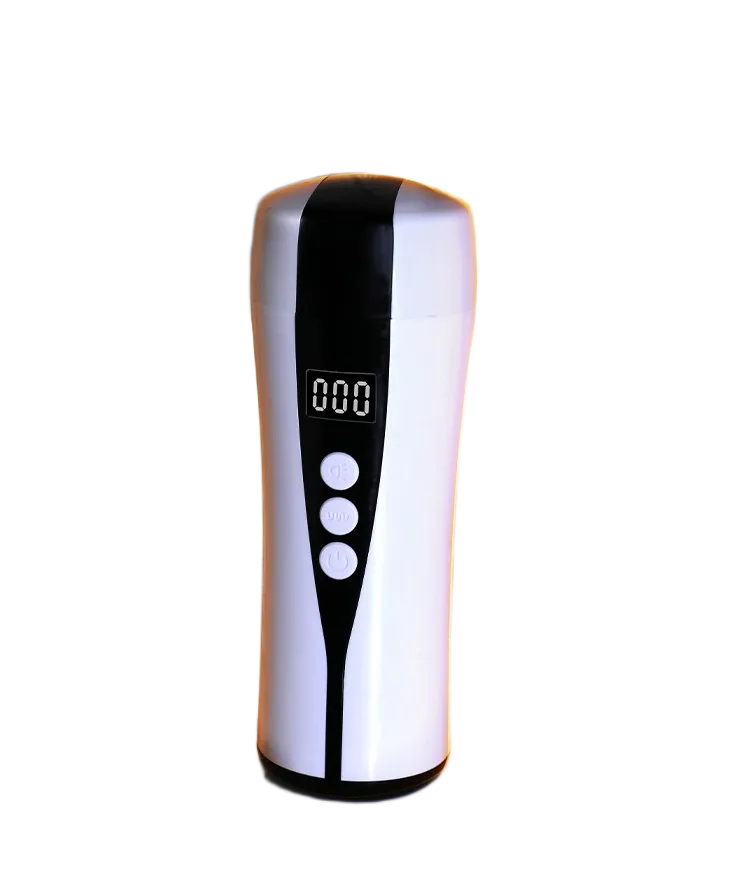Vibrating Moist Masturbation Cup ABS Silicon Hands-Free
