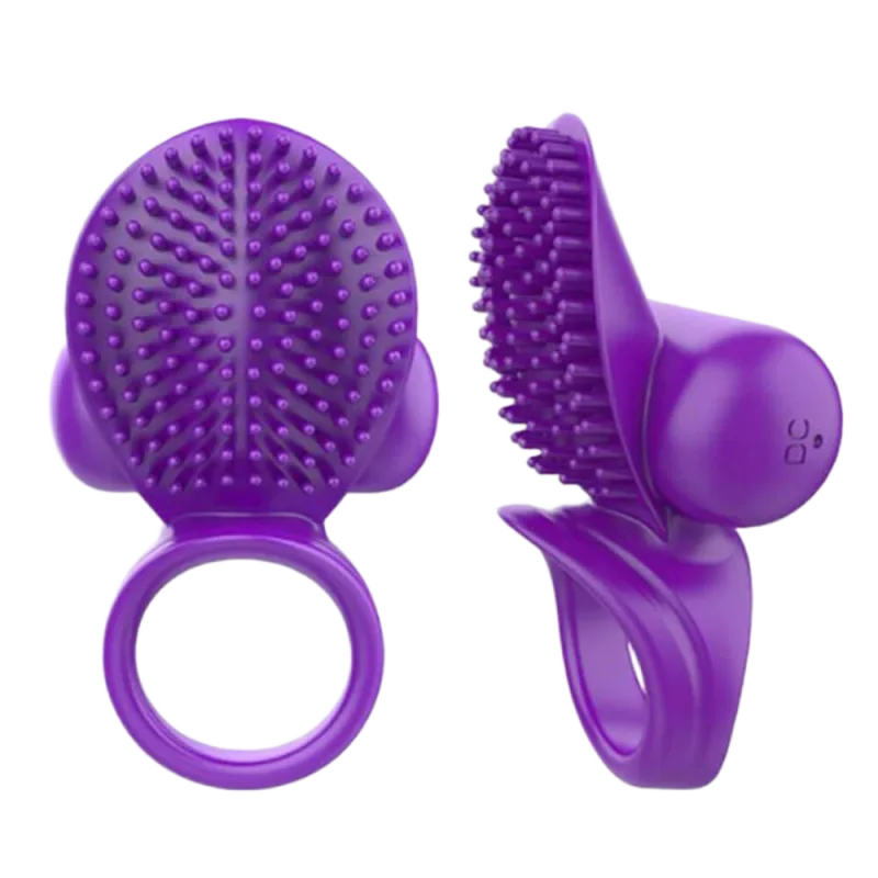 Vibrating Pleasure Ring Penis Enhancer Dual Stimulation Couples Sex