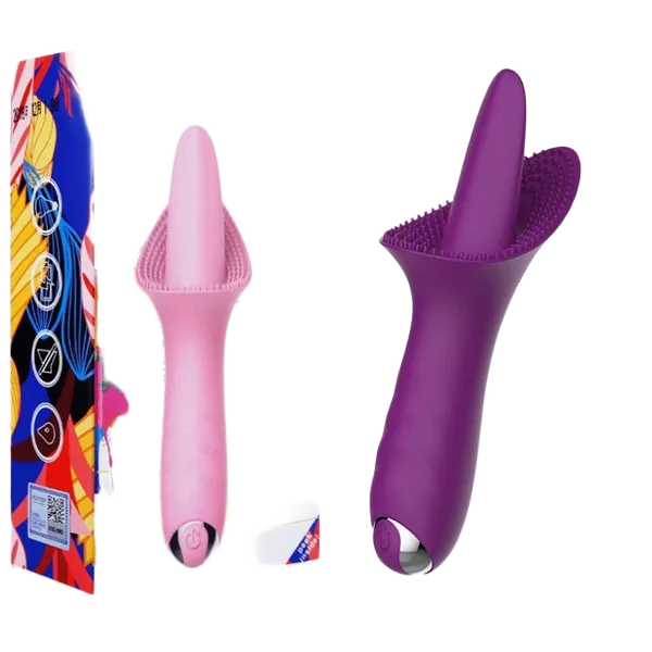 Vibrating Tongue Massager Soft Spikes 10 Modes G Spot