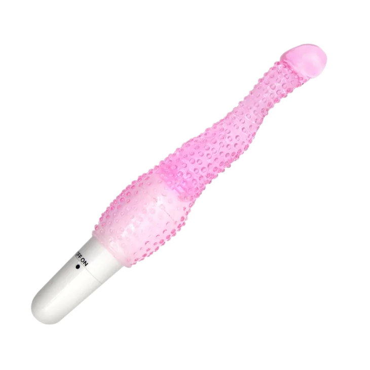 Vibratoe Mini Textured G-Spot Silicone Vibrator Pink