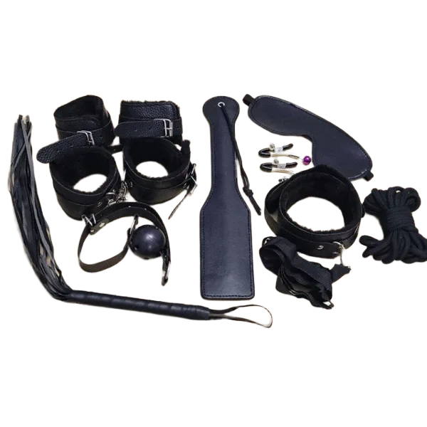 VIP Premium Black Leather BDSM Toys for Intense Play