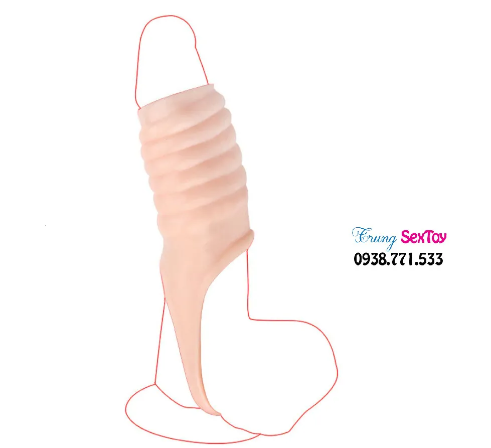 Enhanced Condom with Middle Ring and Strap for Delay — photo 3