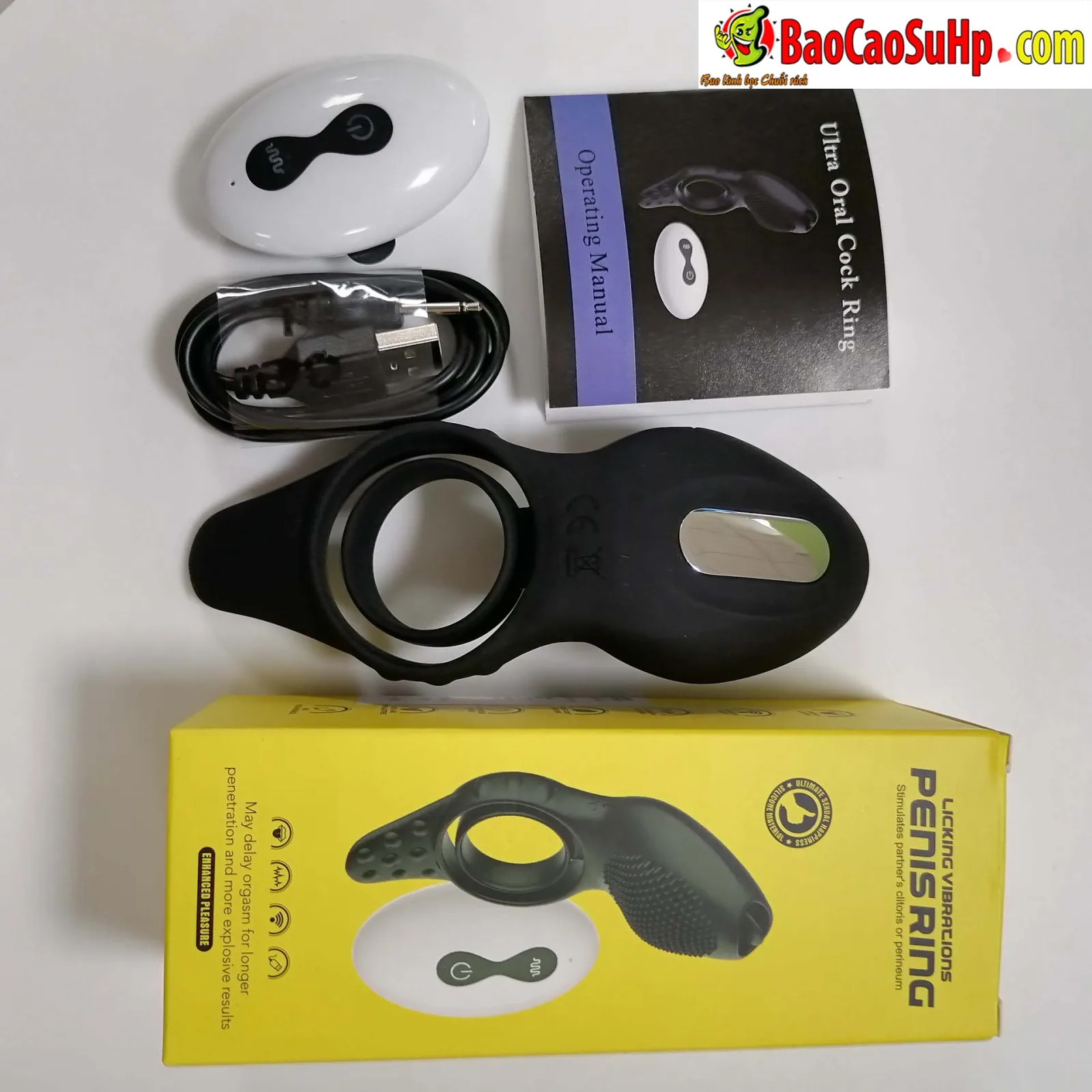 Qiaran Secwell Remote Licking Vibrating Penis Ring — photo 4