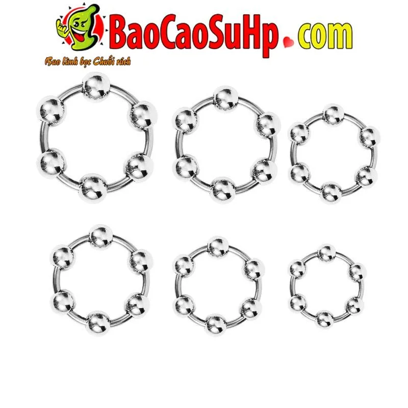 Inox Beaded Metal Cock Ring 30-35mm G-Spot Stimulation Durable — photo 5