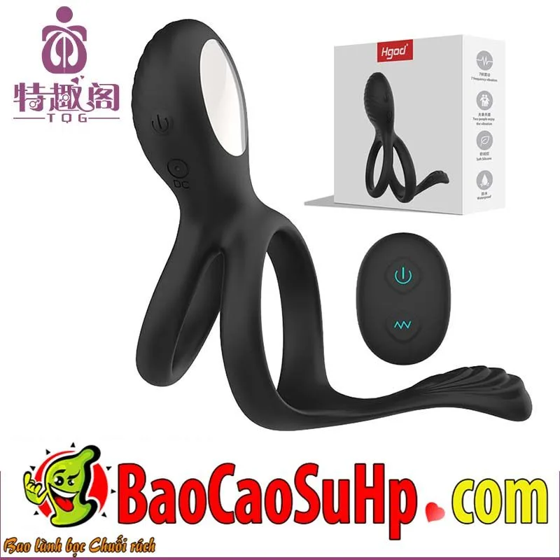HGOD Elowen Remote Vibrating Penis Ring Couples Massage — photo 3