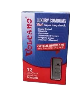 Volcano Luxury Condom 7in1 Extra Thin Long Lasting Japan