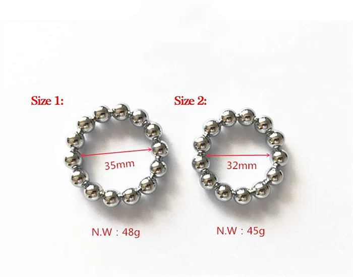 DC70P Stainless Anti-Ejaculation Metal Penis Ring — photo 4