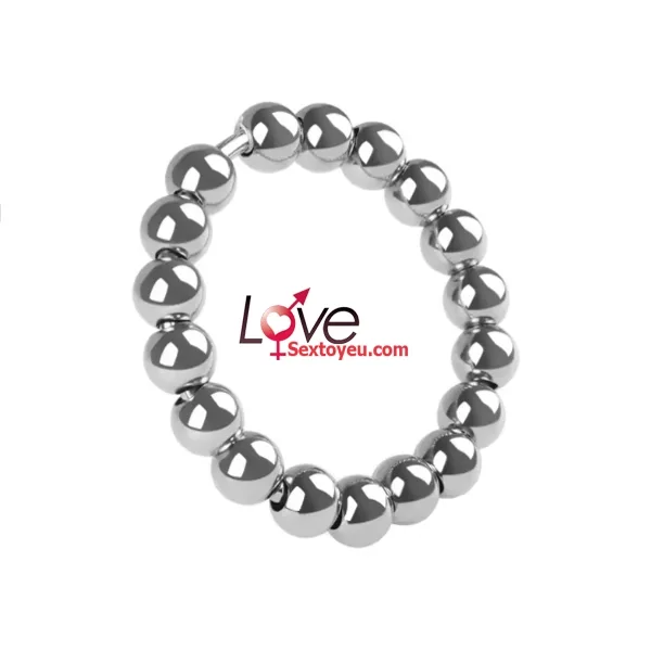 Stainless Steel Delay Ejaculation Beaded Ring — photo 2