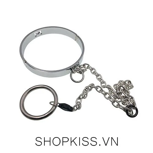 Metal Penis Lock Collar Chain BDSM Male Dominant Bondage Fetish Gear — photo 2