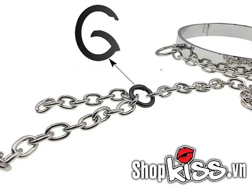 Metal Penis Lock Collar Chain BDSM Male Dominant Bondage Fetish Gear — photo 6