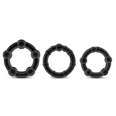 Stay Hard Anti-Ejaculation Ring with Beads Comfortable Size — photo 4