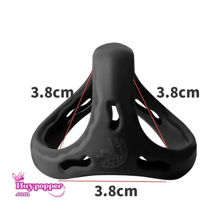 Kelisa Stretchy Silicone Male Ejaculation Delay Ring — photo 3