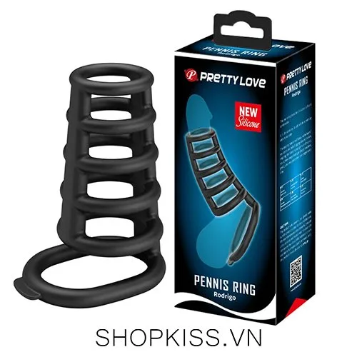 Pretty Love Rodrigo Delay Ring Silicone Black Last Longer — photo 2