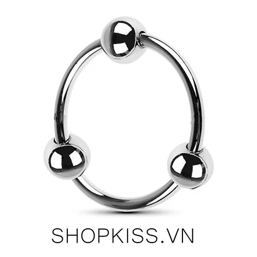 Steel Triple Bead Penis Ring Delay Booster — photo 2