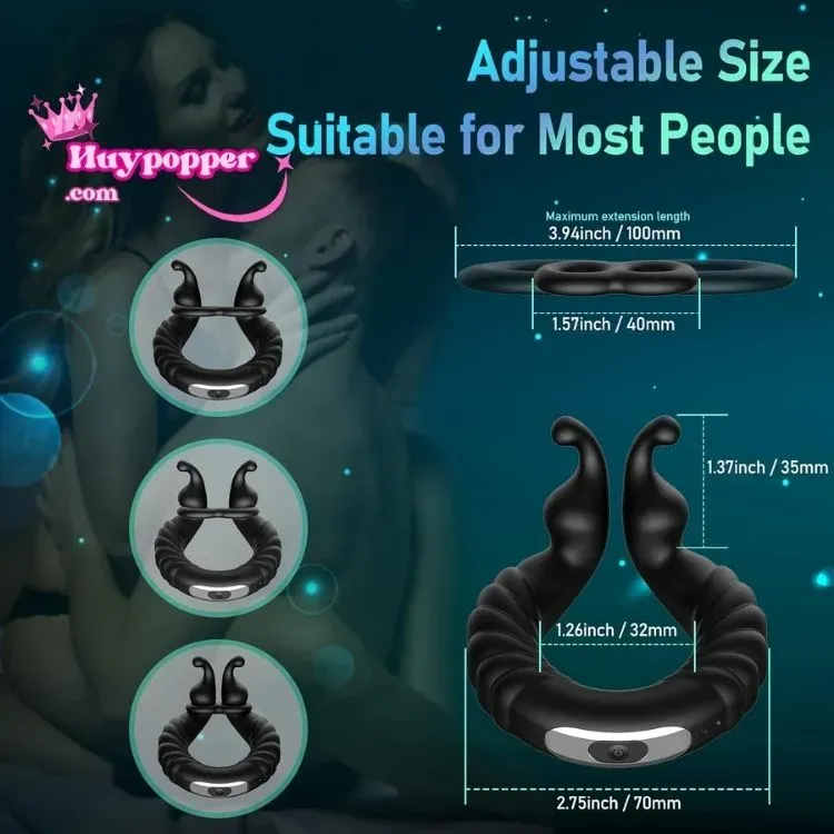 Strong 3 Bullet Vibrating Penis Ring — photo 3