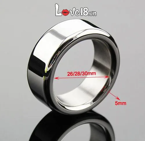 Stainless Steel Male Cock Ring Delay Erection Enhancer — photo 4