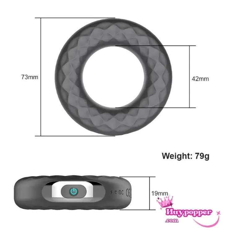Rechargeable Ring Vibrator with Strong 9-Mode Motor for Couples — photo 2