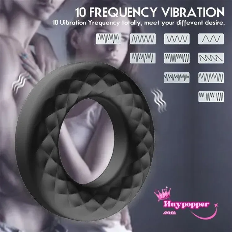 Rechargeable Ring Vibrator with Strong 9-Mode Motor for Couples — photo 4