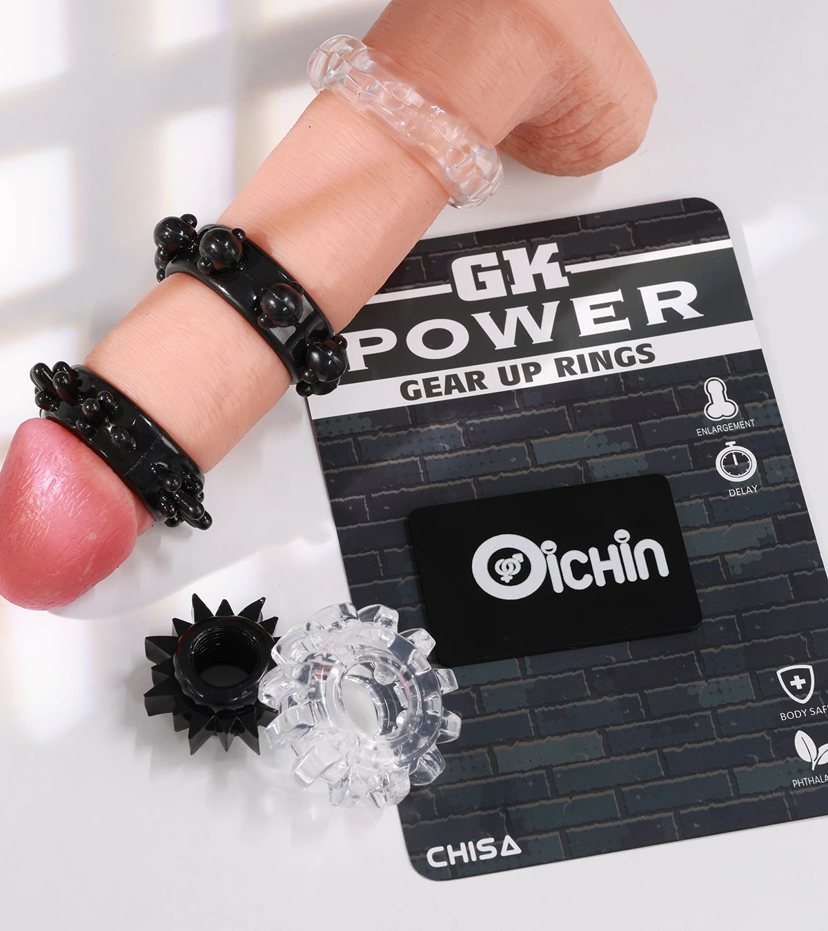 Chisa GK Power Textured Penis Ring for Enhanced Pleasure — photo 7
