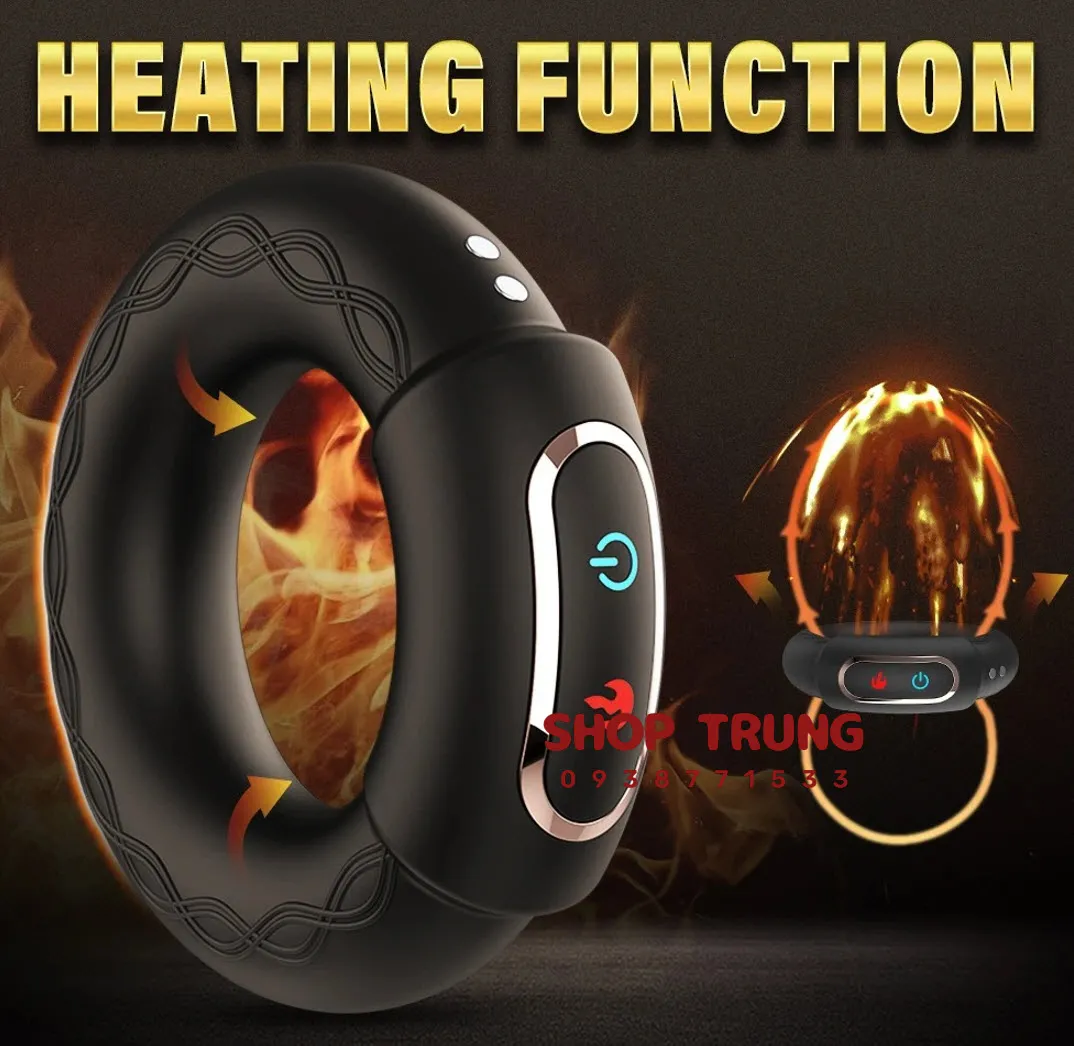 Heating Cock Ring Male Enhancement Remote Control Prolong Love — photo 2