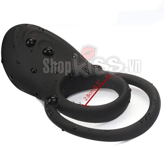 Jeusn Vibrating Silicone Penis Ring Couples Toy — photo 3