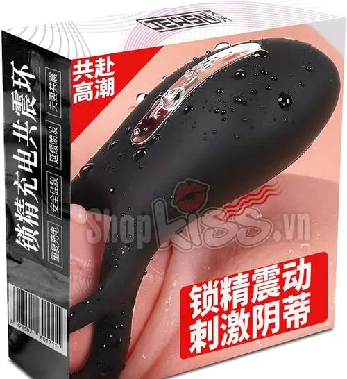 Jeusn Vibrating Silicone Penis Ring Couples Toy — photo 7