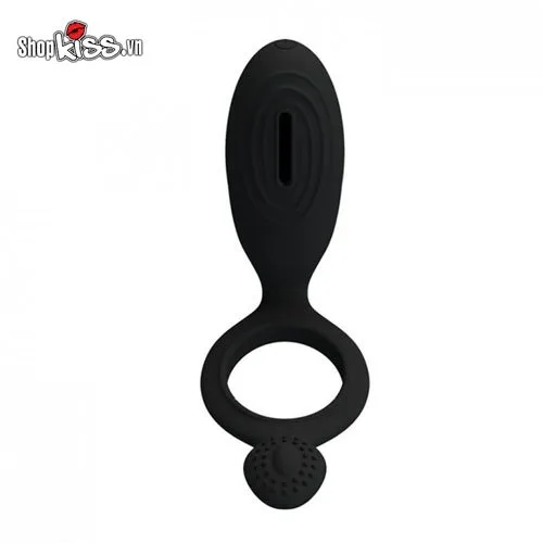 Prettylove Ethel Vibrating Silicone Penis Ring Delay Enhance — photo 3