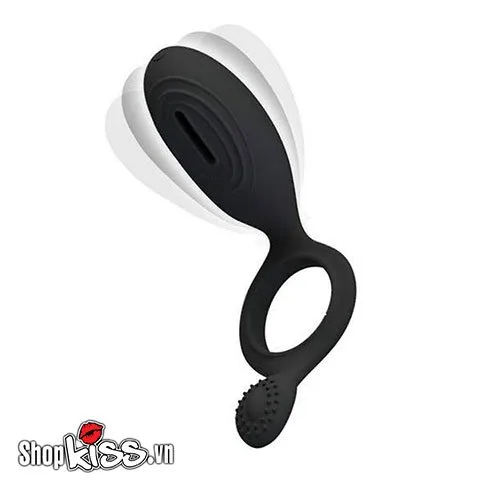 Prettylove Ethel Vibrating Silicone Penis Ring Delay Enhance — photo 5