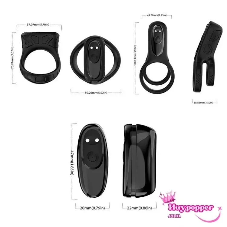 Smart Vibrating Cock Ring 9 Modes Waterproof Delay Enhancer — photo 4