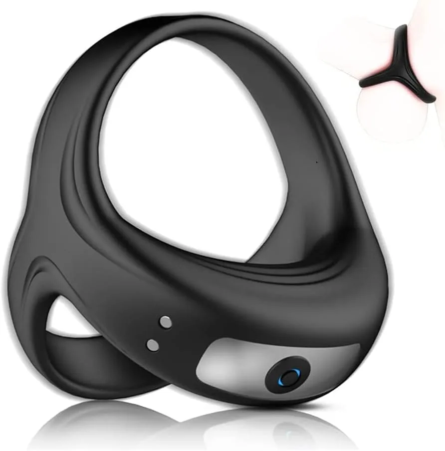 Premium Cockring Vibration Silicone Ring with 10 Modes — photo 2