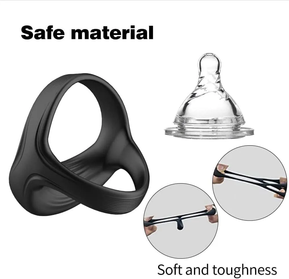 Premium Cockring Vibration Silicone Ring with 10 Modes — photo 4
