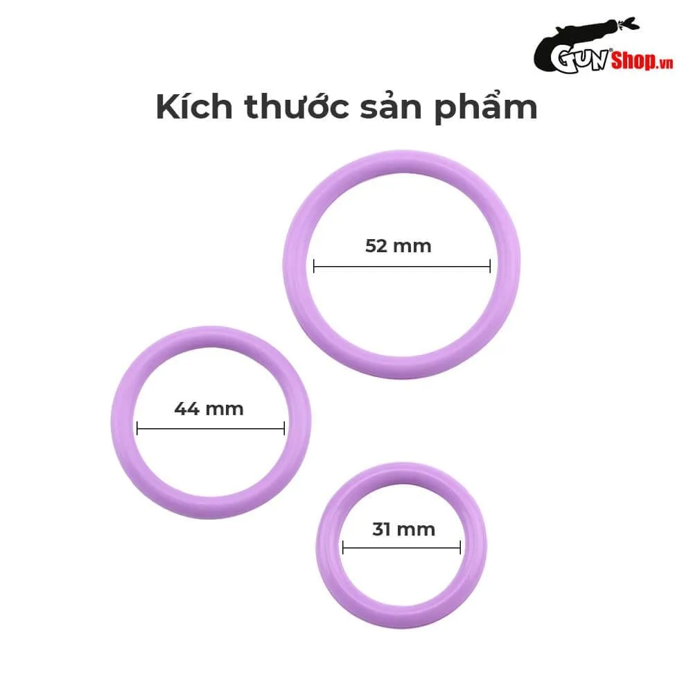 Chisa Magnum Force 3 Size Purple Cock Ring Delay Erection Enhancer — photo 2