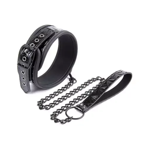 BDSM Collar Chain Ring Sexy Bondage Foreplay Gear — photo 5