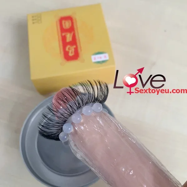 Horsehair Silicone Cock Ring Textured Durable Stretch — photo 3