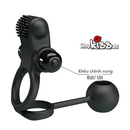 Anal Stimulating Ring with Ball Unique Vibrating Male Toy — photo 5
