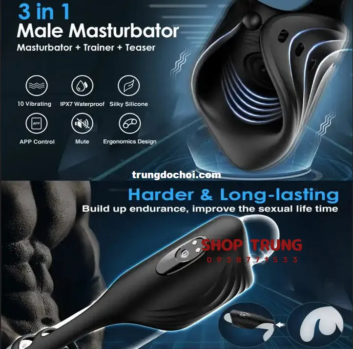 App Controlled Vibrating Penis Ring for Men — photo 7