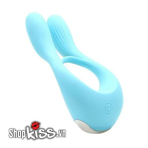 Kisstoy Man Martin Silicone Vibrating Cock Ring Blue — photo 3