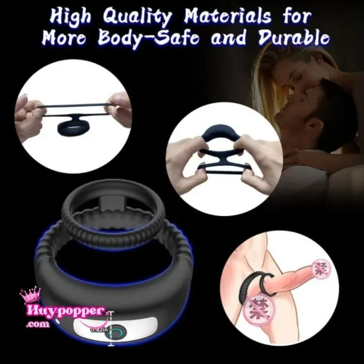 Jella Dual Ring Cock Ring Silicone Stretchy Delay Climax — photo 2