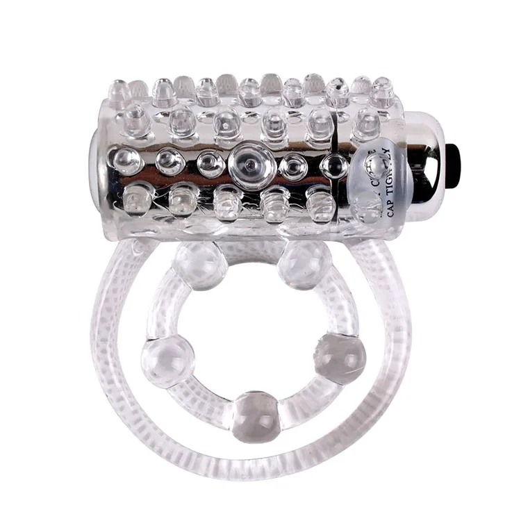 7 Speed Vibration Textured Ring Male Female Pleasure Toy — photo 2