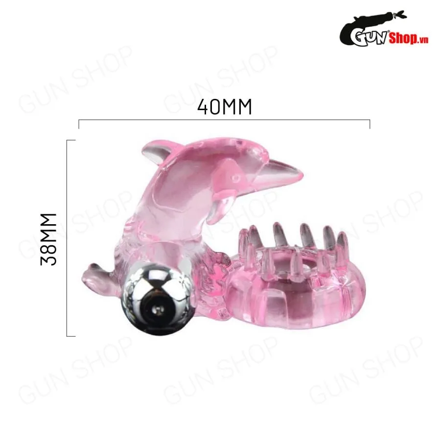 Baile Love Dolphin Vibrating Ring Soft Silicone — photo 2