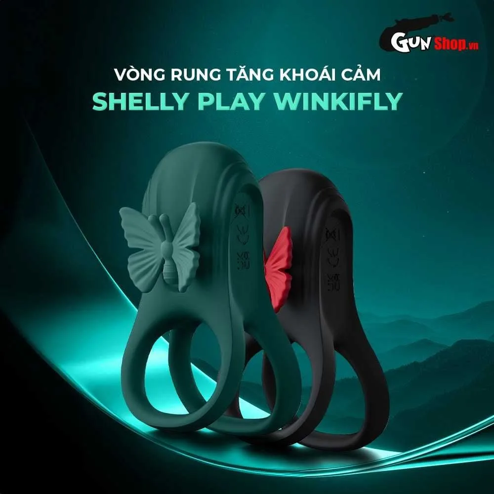 Shelly Play Winkifly Dual Ring Vibrator Couples Intimacy Enhancer — photo 4